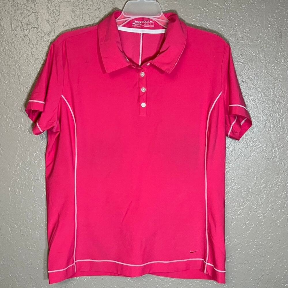 Nike golf polo pink large